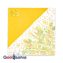 Load image into Gallery viewer, Furoshiki Kenema Small Furoshiki Fragrant Mimosa Yellow Approx. 50 x 50cm