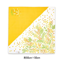 Load image into Gallery viewer, Furoshiki Kenema Small Furoshiki Fragrant Mimosa Yellow Approx. 50 x 50cm