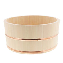 Muat gambar ke penampil Galeri, Ikegawa Wooden Bath Pail, Japanese Cypress, Hot Water Pail, Small, Made in Japan, Approximately 22x11.5cm (Bath Pail, Small Round, Hot Water Pail, Yuoke, Hinoki Cypress, Wooden, Wood Grain, Natural Wash Basin, Bath Bath)