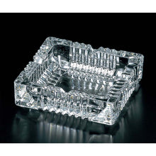 将图片加载到图库查看器,Toyo Sasaki Glass Ashtray Crossing Small Approx. 15 x 15 x 4.2 cm Made in Japan P-26414-JAN (Ashtray, Tabletop Ashtray, Tabletop Cigarette Tobacco Smoking Accessory, Glass Ashtray, Transparent Clear Cut Glass, with Rest)