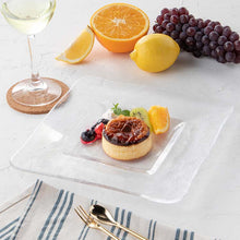 Load image into Gallery viewer, Toyo Sasaki Glass Orbit Square Plate 240 (approx. 24 x 24 x H2.2cm, Made in Japan, Item No. 46352) (Glass plate, square plate, rectangular plate, glass plate, large plate, dinner plate, one-plate serving plate)
