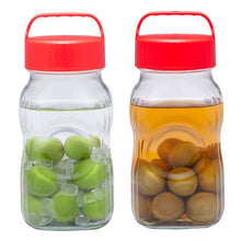 Load image into Gallery viewer, Toyo Sasaki Glass Fruit Liqueur Bottle, Small Dispensing Pot, 1500ml, Made in Japan, Red, I-77860-R-A-JAN (Storage container, glass bottle, fruit liquor bottle, plum liquor bottle, plum liquor bottle, pickling container)