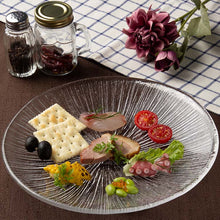 Load image into Gallery viewer, Toyo Sasaki Glass Nagisa Large Plate Set of 3, Approx. φ25 x H3cm, Made in Japan 46210 (Plate, Round Plate, Large Plate, Serving Plate, Glass Plate, Glass Dishware, Dinner Plate, One-Plate Meal)