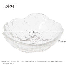 Load image into Gallery viewer, Toyo Sasaki Glass Plate Set of 6, Seiro Nozoki, Made in Japan, 40249 (Glass Plates, Small Plates, Appetizer Plates, Small Bowls, Glass Bowls, Glassware, Japanese Tableware, Small Dish Set)