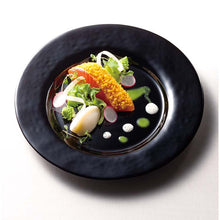 Load image into Gallery viewer, Toyo Sasaki Orbit Rimmed Glass Bowl 270 (approx. φ27 x H4.5cm, Made in Japan, Black, 46155BK) (Plate, Glass Plate, Glass Dish, Glass Bowl, Glassware, Tableware, Serving Dish)