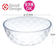 将图片加载到图库查看器,Toyo Sasaki Glass Bowl Reflet Bowl 12 (approx. φ12.4 x 5cm, Made in Japan, Dishwasher Safe, P-50323-JAN)
