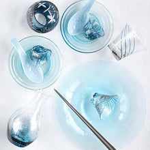 Load image into Gallery viewer, Toyo Sasaki Glass Bowl Riva Bowl 270 Approx. φ27 x H4cm Set of 3 Made in Japan Blue 46163KB (Glass Bowl Glass Plate Glass Dish Deep Dish Plate Dish Tableware Serving Dish Serving Bowl Table Setting)