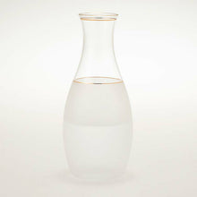 Load image into Gallery viewer, Toyo Sasaki Glass Sake Bottle with Gold Trim, 360ml, Made in Japan, 61002-478 (Sake bottle, glass sake bottle, cold sake bottle, Japanese sake, cold sake, alcohol, drinking at home, drinking party, Japanese tableware, glass tableware, Japanese modern)
