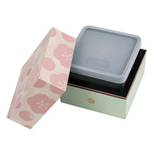 Load image into Gallery viewer, Bento box Umeka light pink, upper tier approx. 240ml, lower tier approx. 370ml T-06604
