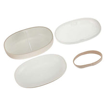 Load image into Gallery viewer, Bento box mayu mayu lunch box M ivory 480ml+200ml (bento lunch box 1 tier 1 tier easy to wash microwave safe microwave safe dishwasher safe)