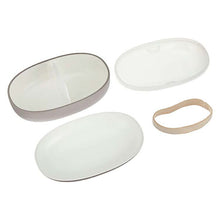 Load image into Gallery viewer, Bento box mayu Mayu lunch box M Gray 480ml+200ml (lunch box, bento lunch box, 1 tier, 1 tier, easy to wash, microwave safe, microwave safe, dishwasher safe, women's)