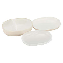 Load image into Gallery viewer, Bento box mayu Mayu lunch box S ivory 420ml+180ml (bento lunch box 1 tier 1 tier easy to wash microwave safe dishwasher safe women)
