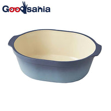 Muat gambar ke penampil Galeri, Bowl Caston Caston Blue 17.1x12.5x5.4cm (Plate Tableware Lightweight Plastic Resin Small Bowl Bowl Salad Bowl Soup Bowl Salad Soup Microwave Safe)