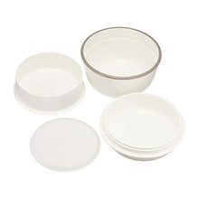 Load image into Gallery viewer, Lunch box RETRO MODA lunch bowl gray upper 230ml lower 350ml