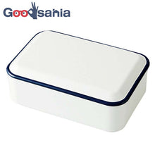 Load image into Gallery viewer, Bento Box Retromoda Square Lunch 1 Tier Made in Japan Navy Approx. 600ml T-26605 (Bento Box 600 1 Tier Rectangular Square Microwaveable High School/Junior High School Students Stylish Plain)