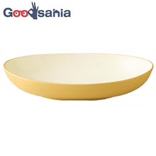 画像をギャラリービューアに読み込む, Dish Bon Buffet Curry & Pasta Made in Japan Yellow Approx. 26.3x16.5x5.2cm T-26688 (Dish Utensil Oval Plate Pasta Curry Large Large Deep Plain Stylish)