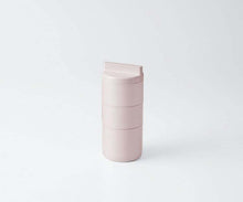 Load image into Gallery viewer, Lunch box tutu 3-tier lunch box, made in Japan, light pink (upper tier) 160ml x 2, (lower tier) 280ml T-36374 (Lunch box, 3-tier, 3-tier, vertical, bottle-shaped, microwave safe, women)