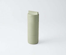 Load image into Gallery viewer, Lunch box tutu 4 tier lunch box made in Japan Khaki (upper tier) 160ml x 3, (lower tier) 280ml T-36379 (Lunch box 4 tiers 4 tiers vertical bottle type microwave safe for women)