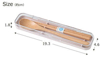 将图片加载到图库查看器,Cutlery Set tutu Wooden Chopsticks and Spoon Set Light Pink (Chopsticks and Spoon) Approx. 18cm T-36385 (Cutlery Spoon Set My Chopsticks Chopstick Box 18cm Lunch Box Women)
