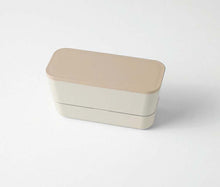 Cargar imagen en el visor de la galería, SUKITTO Lunch Box, 2 Tier Lunch, Made in Japan, Ivory (Upper Tier) 380ml, (Lower Tier) 220ml T-36397 (Lunch Box, 2 Tiers, 2 Tiers, Microwave Safe, Dishwasher Safe, Women)