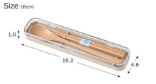 将图片加载到图库查看器,Cutlery Set SUKITTO Wooden Chopsticks and Spoon Set Beige (Chopsticks and Spoon) Approx. 18cm T-36402 (Cutlery Spoon Set My Chopsticks Chopstick Box 18cm Lunch Box)