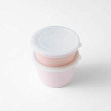 将图片加载到图库查看器,Bento box chiaro chiaro deli cup made in Japan light pink (upper tier) 300ml, (lower tier) 500ml T-36405 (lunch box, container with lid, microwave safe, dishwasher safe, women)