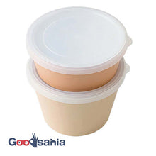 将图片加载到图库查看器,Bento box chiaro chiaro deli cup made in Japan Brown (upper tier) 300ml, (lower tier) 500ml T-36406 (lunch box, container with lid, microwave safe, dishwasher safe, women)