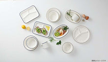 画像をギャラリービューアに読み込む, Dish RETRO MODA Lunch Plate Made in Japan Navy Approx. 25.9x2.5cm T-36421 (Dish Plate Round Rim Divider Microwave Safe Dishwasher OK Women)