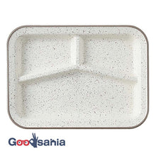 将图片加载到图库查看器,Plate RETRO MODA Square Lunch Plate Made in Japan Gray Approx. 19x26x2.7cm T-36424 (Plate Rectangular Rim Divider Microwave Safe Dishwasher Safe Outdoor)