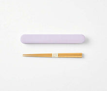 将图片加载到图库查看器,Chopstick box set CANDY POP Chopsticks/Chopstick box set Made in Japan Purple (Chopsticks) Approx. 18cm T-36432 (Cutlery My Chopsticks Chopstick box 18cm Lunch box Women's Stylish Pastel)