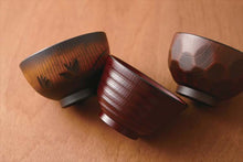 Cargar imagen en el visor de la galería, Bowl, Soup Bowl, Ohirasuji carving, Chestnut 3.7 φ11.2x6.8 (T-56552)