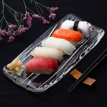 Load image into Gallery viewer, Toyo Sasaki Glass Glacier Long Plate, approx. 24.5 x 11 x 1.5 cm, Made in Japan, SA530-7 (Long plate, large plate, glass plate, glass dish, plate, dishware, glass tableware, large plate, food serving plate, serving dish)