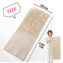 Muat gambar ke penampil Galeri, Angel Step Beige hair towel that makes you want to rub your cheeks, approx. 40 x 100 cm