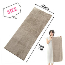 Muat gambar ke penampil Galeri, Angel Step Light brown hair towel that makes you want to rub your cheeks, approx. 40 x 100 cm