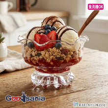 Load image into Gallery viewer, Toyo Sasaki Glass Dessert Glass Basel Flower Rim Approx. φ11.7 x H7cm Made in Japan Dishwasher Safe B-02136-1-JAN (Dessert Cup Sundae Cup Fruit Glass Sweets Glass Parfait Glass Ice Cream Cup)