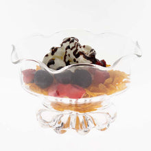 Load image into Gallery viewer, Toyo Sasaki Glass Dessert Glass Basel Flower Rim Approx. φ11.7 x H7cm Made in Japan Dishwasher Safe B-02136-1-JAN (Dessert Cup Sundae Cup Fruit Glass Sweets Glass Parfait Glass Ice Cream Cup)