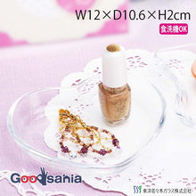 将图片加载到图库查看器,Toyo Sasaki Glass Small Plate Fashion Small Plate Heart Small Plate Made in Japan Dishwasher Safe P-36301 (Plate Small Plate Mini Plate Trinket Dish Accessory Dish Tray Heart Heart Shape Cute Stylish)