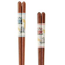 Load image into Gallery viewer, Painted chopsticks pair owl parent and child 2 set