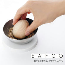 Load image into Gallery viewer, EAtoCO Suru Suribachi Silver Approx. 4.8 (when stored) x 9.3 x 9.3 cm AS0057 (Murtar Bowl Stainless Steel Pestle Wooden Cute Sesame Spice Baby Food Seasoning Kitchen)