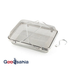 Muat gambar ke penampil Galeri, Drying Basket, Good Living Tool, Stainless Steel Square Drying Basket, Made in Japan, Silver, Total Height: Approx. 30.5 cm, Body: Approx. 9.2 x 29.4 x 22.6 cm YJ3477 (Drying Basket, Hanging, Stainless Steel)