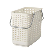 Cargar imagen en el visor de la galería, Yoshikawa Kuni Kogyo Laundry Basket Undressing Basket Laundry Basket Scandinavian Style Stacking Laundry Basket L White