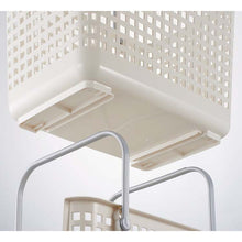 Load image into Gallery viewer, Yoshikawa Kuni Kogyo Laundry Basket Undressing Basket Laundry Basket Scandinavian Style Laundry Support Basket White
