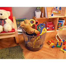 Load image into Gallery viewer, Yoshikawa Kuni Kogyo Storage Basket Undressing Basket Laundry Basket Scandinavian Style Round Basket Brown