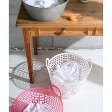 Load image into Gallery viewer, Yoshikawa Kuni Kogyo Storage Basket Undressing Basket Laundry Basket Scandinavian Style Round Basket Brown