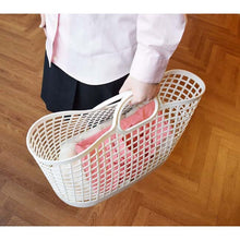 Laden Sie das Bild in den Galerie-Viewer, Yoshikawa Kuni Kogyo Storage Basket Undressing Basket Laundry Basket Scandinavian Style Town Basket Brown