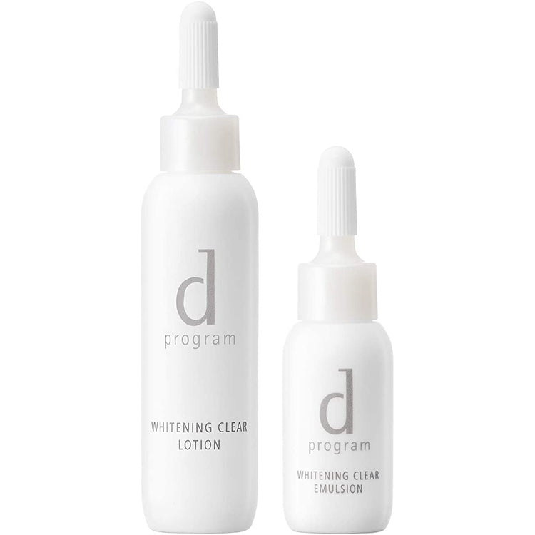 d Program Whitening Clear Set MB Toner / Emulsion for Sensitive Skin (1 set)
