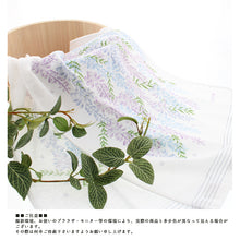 Load image into Gallery viewer, Imabari Towel Face Towel Cloth Pleasure Fuji Flower Blue 33 x 100 cm