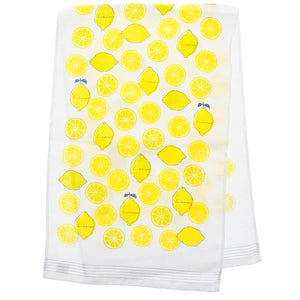 Imabari Towel Face Towel Cloth Candle Lemon Blue 33 x 100 cm
