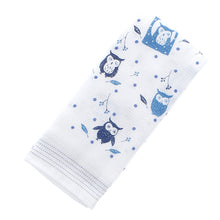 Load image into Gallery viewer, Imabari Towel Face Towel Cloth Dusk Forest Owl Blue 33 x 100 cm