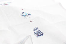 画像をギャラリービューアに読み込む, Imabari Towel Handkerchief Hagoromo Gauze Wet Hand Towel Cafe Time Blue 33 x 38 cm